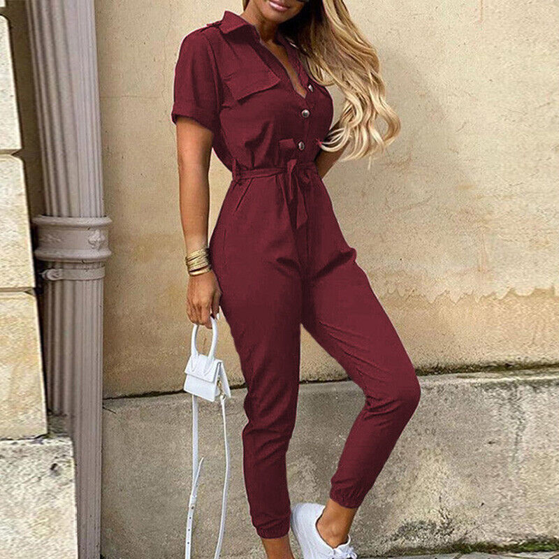 Flora | Stylischer bequemer Jumpsuit - Kurze Ärmel - Leichtgewicht - Image 2