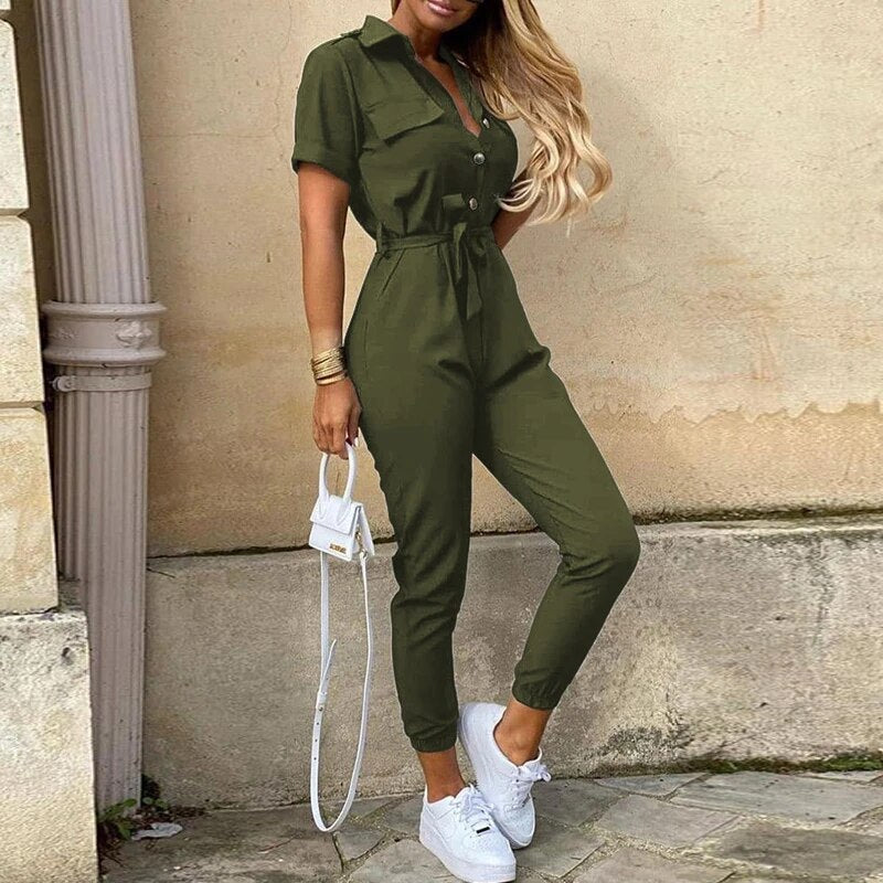 Flora | Stylischer bequemer Jumpsuit - Kurze Ärmel - Leichtgewicht - Image 5