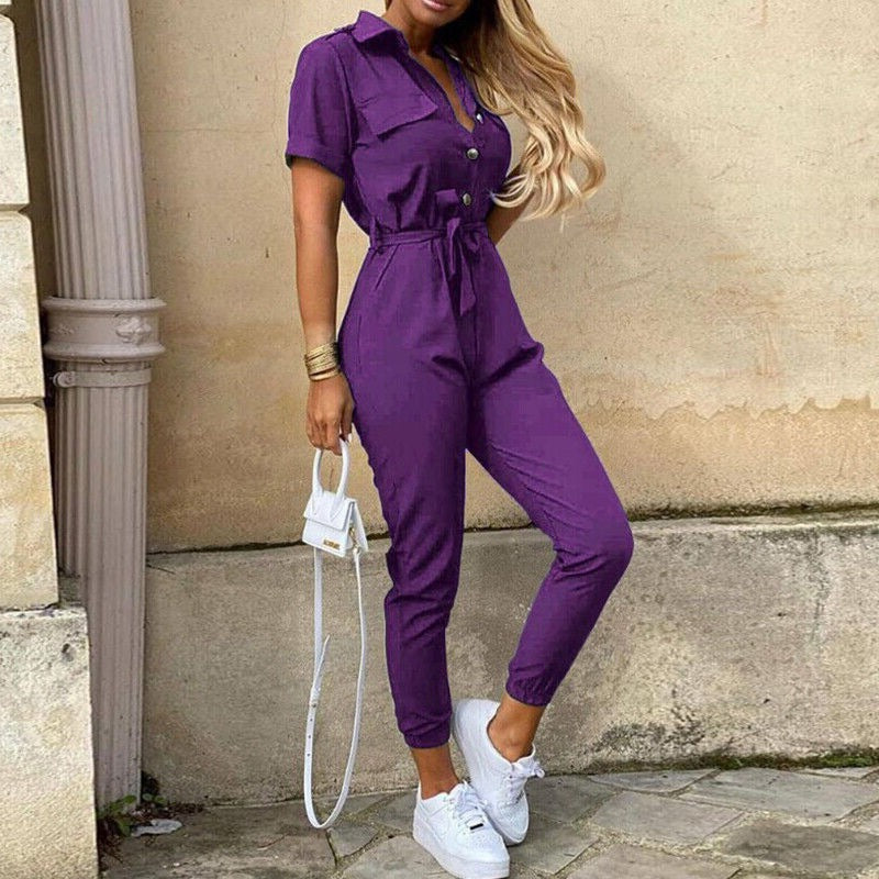 Flora | Stylischer bequemer Jumpsuit - Kurze Ärmel - Leichtgewicht - Image 7