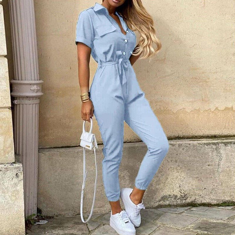 Flora | Stylischer bequemer Jumpsuit - Kurze Ärmel - Leichtgewicht - Image 4