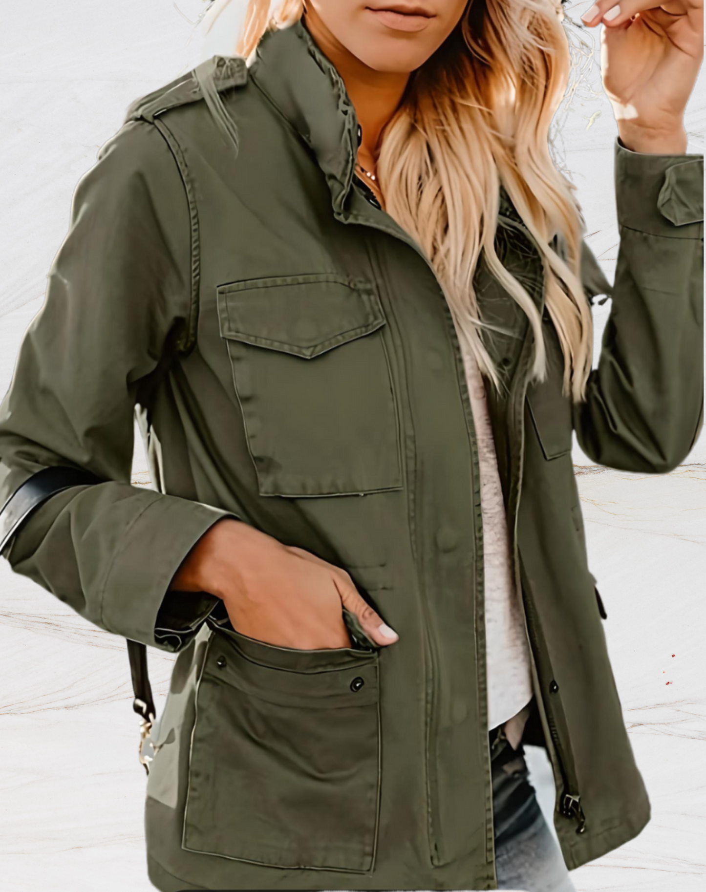 Tina | Vielseitige Reißverschlussjacke mit Taschen für Frauen - Image 1