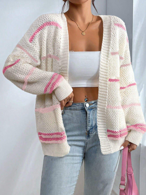 Ricarda | Damen Oversize Cardigan mit offener Vorderseite - Image 4