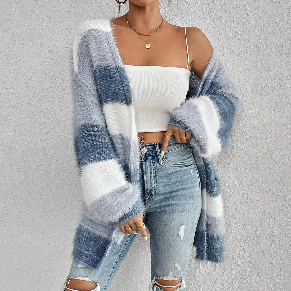 Luna | Damen Oversize Strickjacke - Image 2