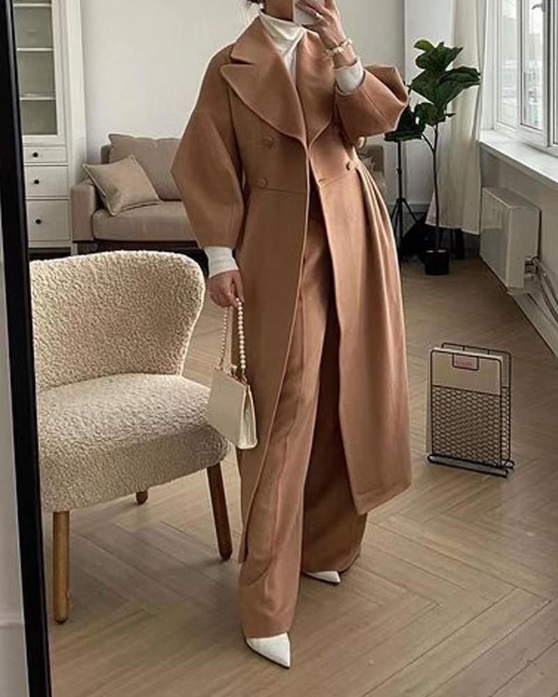Zita | Damen Zweireiher Maxi Mantel - Image 5