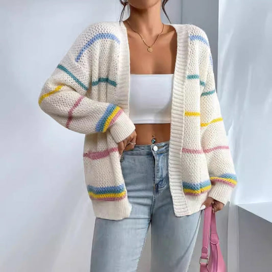 Ricarda | Damen Oversize Cardigan mit offener Vorderseite - Image 1