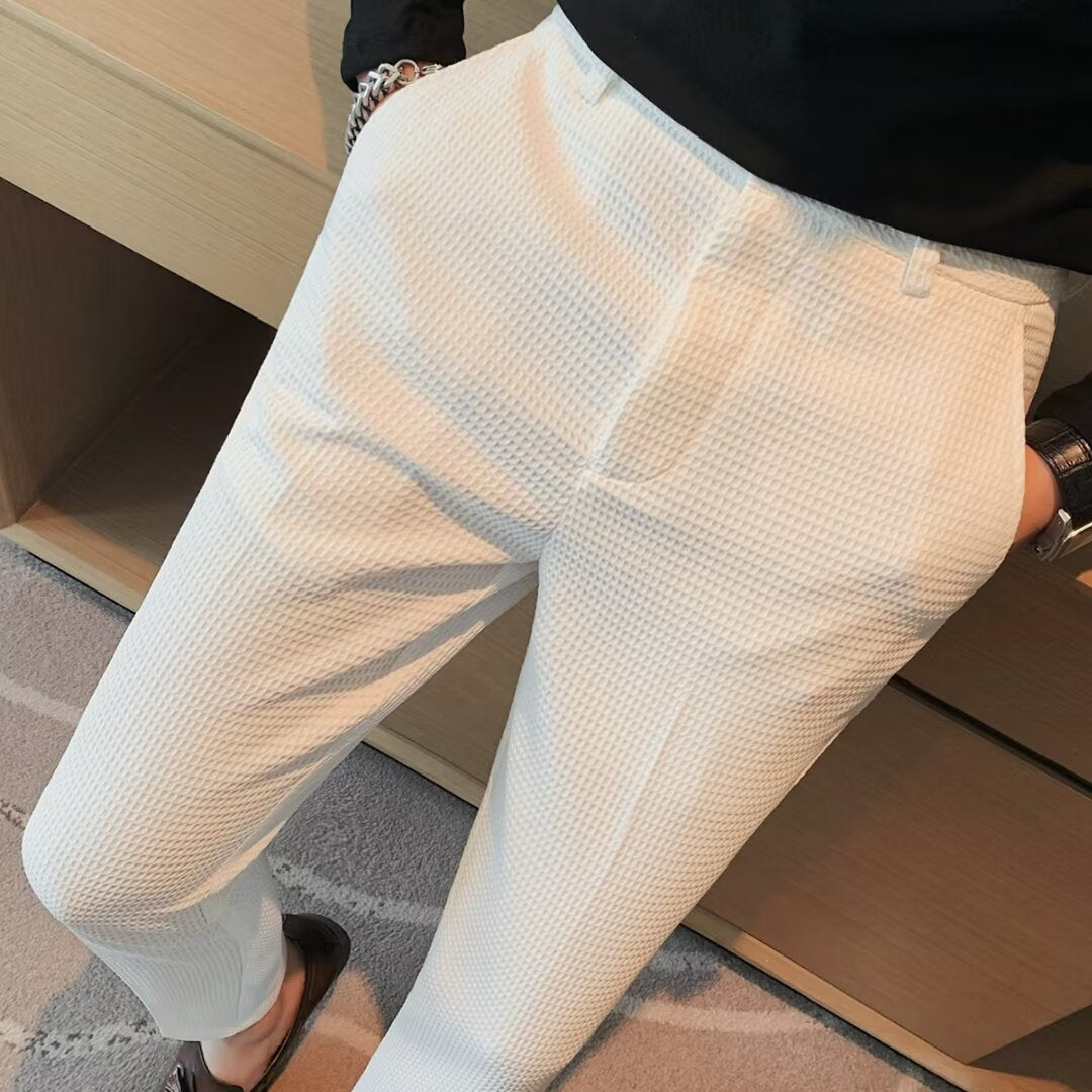 Kai | Cropped Pants für Herren - Slim Fit - Strukturierter Stoff - Modern Smart Casual - Image 2