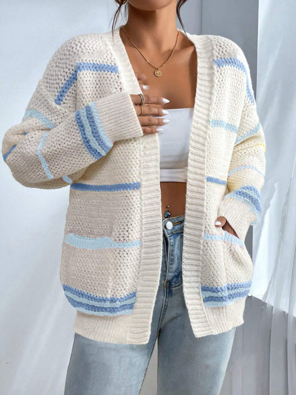 Ricarda | Damen Oversize Cardigan mit offener Vorderseite - Image 3