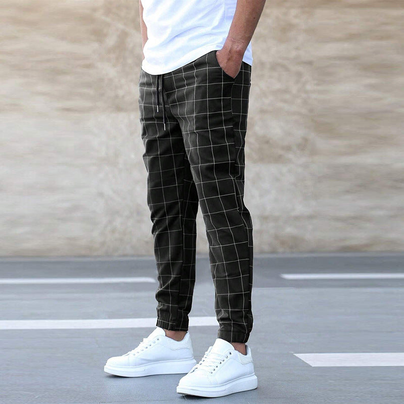 Karl | Herren Jogginghose - Bequeme Baumwollmischung - Tapered Fit - Stylisches Karomuster - Verstellbare Taille - Image 2