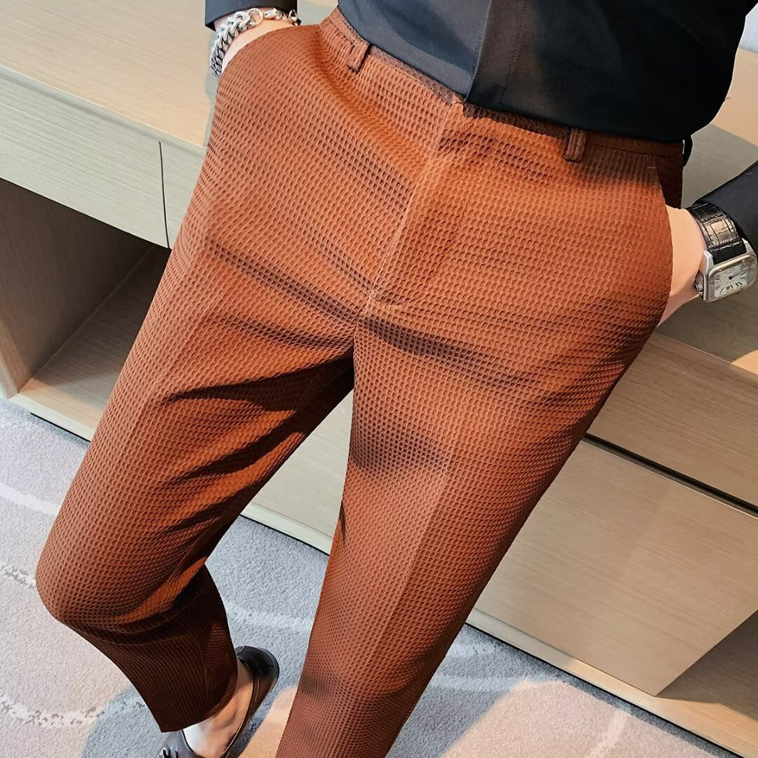 Kai | Cropped Pants für Herren - Slim Fit - Strukturierter Stoff - Modern Smart Casual - Image 3