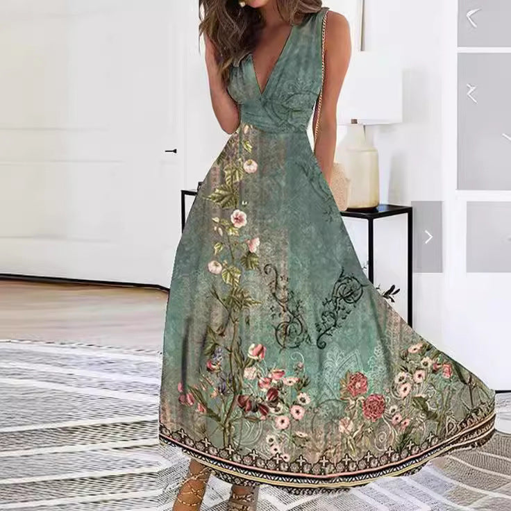 Lore | Zauberhaftes Maxikleid mit Blumenmuster für mühelose Eleganz - Image 1