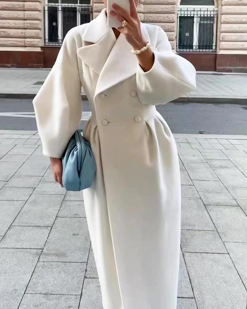 Zita | Damen Zweireiher Maxi Mantel - Image 1