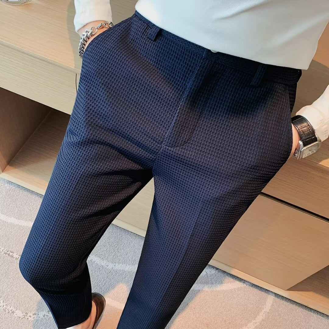 Kai | Cropped Pants für Herren - Slim Fit - Strukturierter Stoff - Modern Smart Casual - Image 4