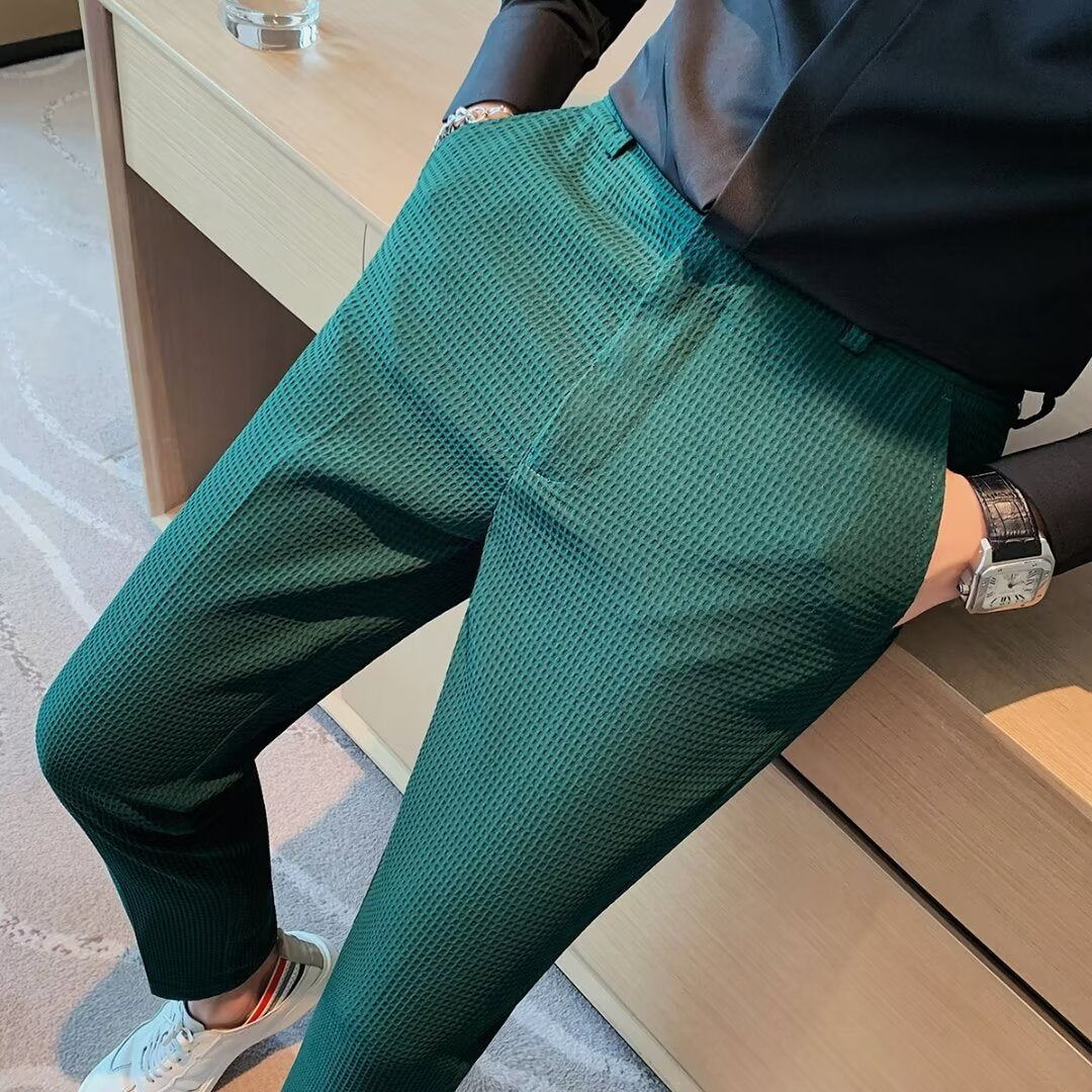 Kai | Cropped Pants für Herren - Slim Fit - Strukturierter Stoff - Modern Smart Casual - Image 5