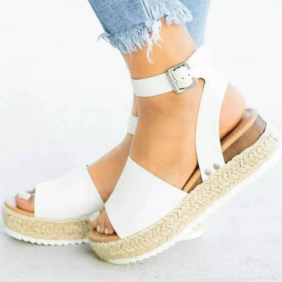 Elina | Modische Keilsandalen für Frauen - bequeme Plateausohle - Image 2
