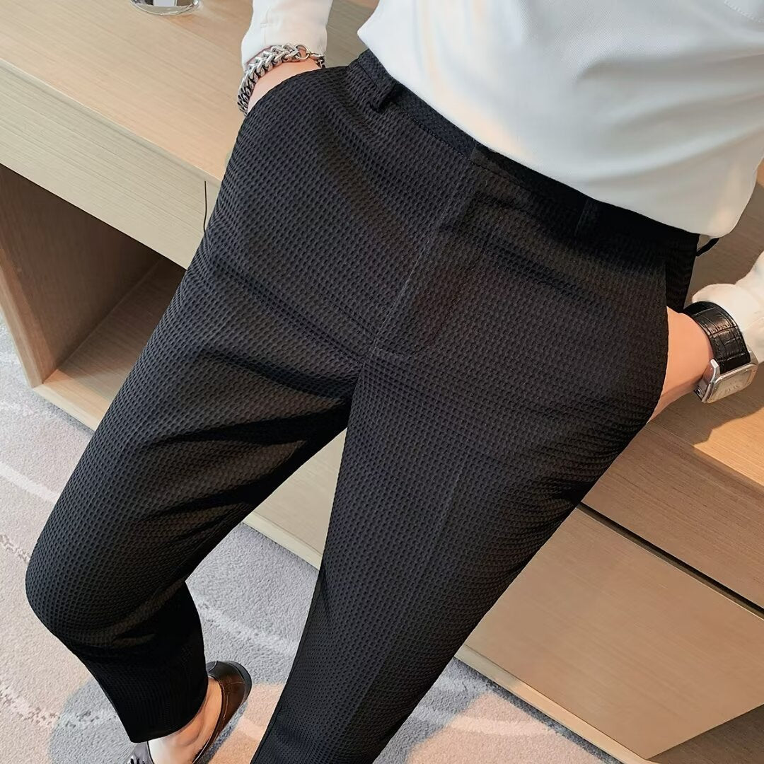 Kai | Cropped Pants für Herren - Slim Fit - Strukturierter Stoff - Modern Smart Casual - Image 8