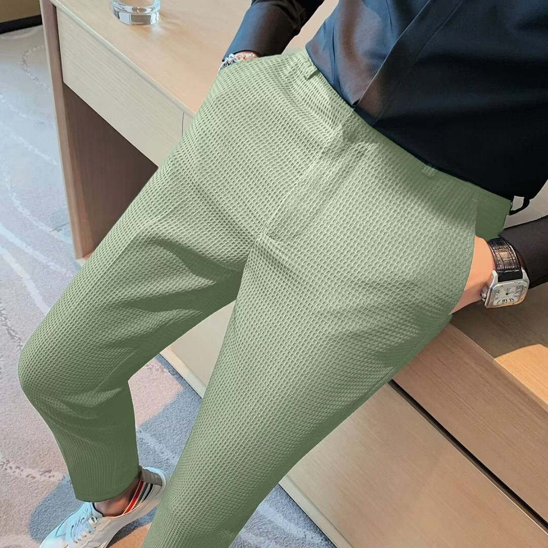 Kai | Cropped Pants für Herren - Slim Fit - Strukturierter Stoff - Modern Smart Casual - Image 7