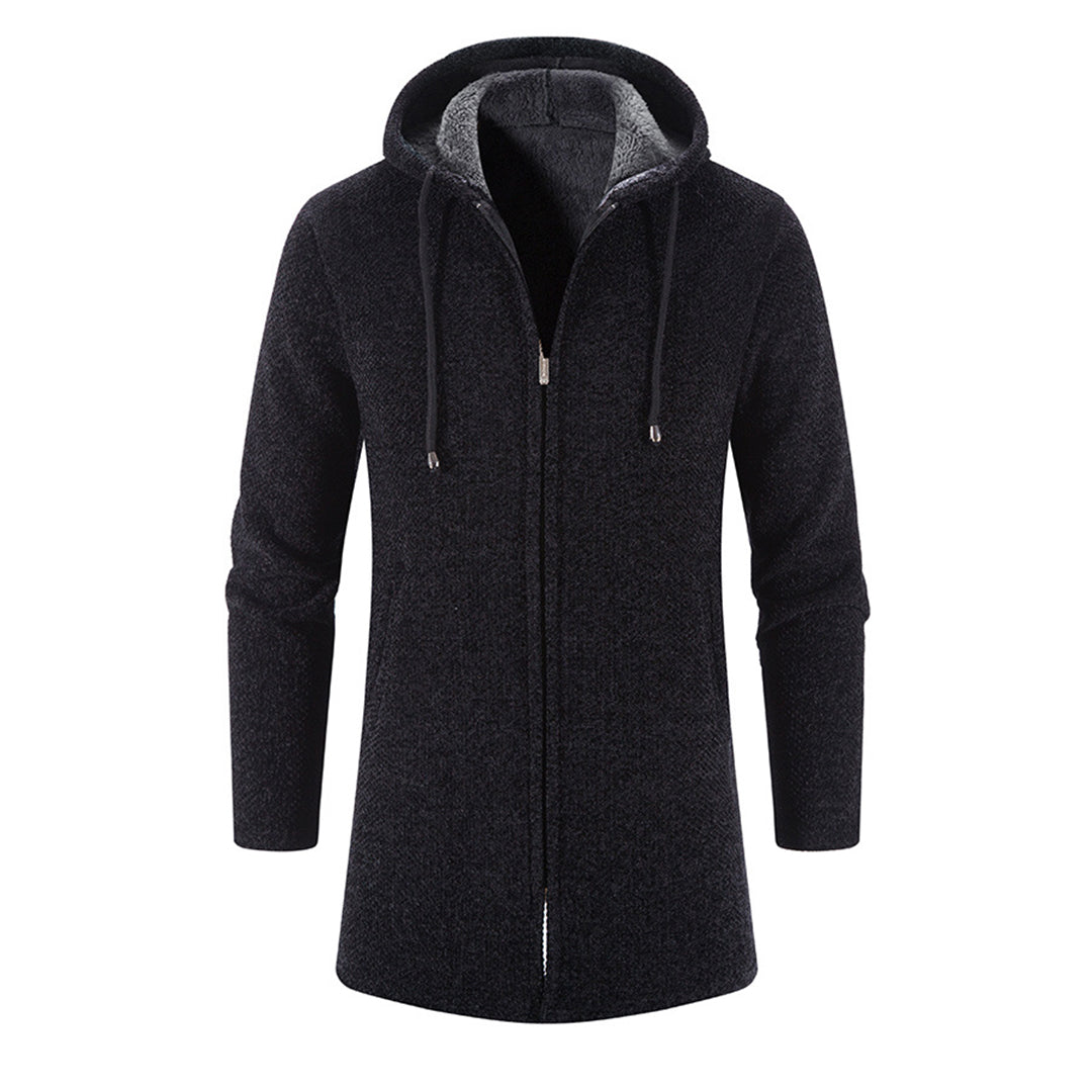 Alois | Herren Kapuzen Longline Reißverschlussjacke - Image 4