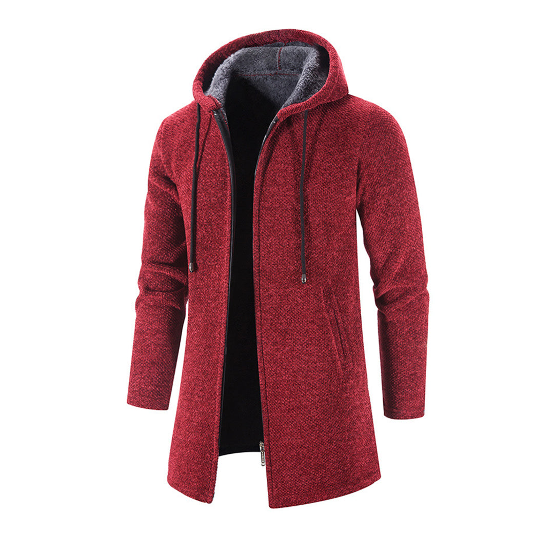 Alois | Herren Kapuzen Longline Reißverschlussjacke - Image 6