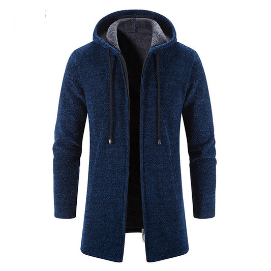 Alois | Herren Kapuzen Longline Reißverschlussjacke - Image 1