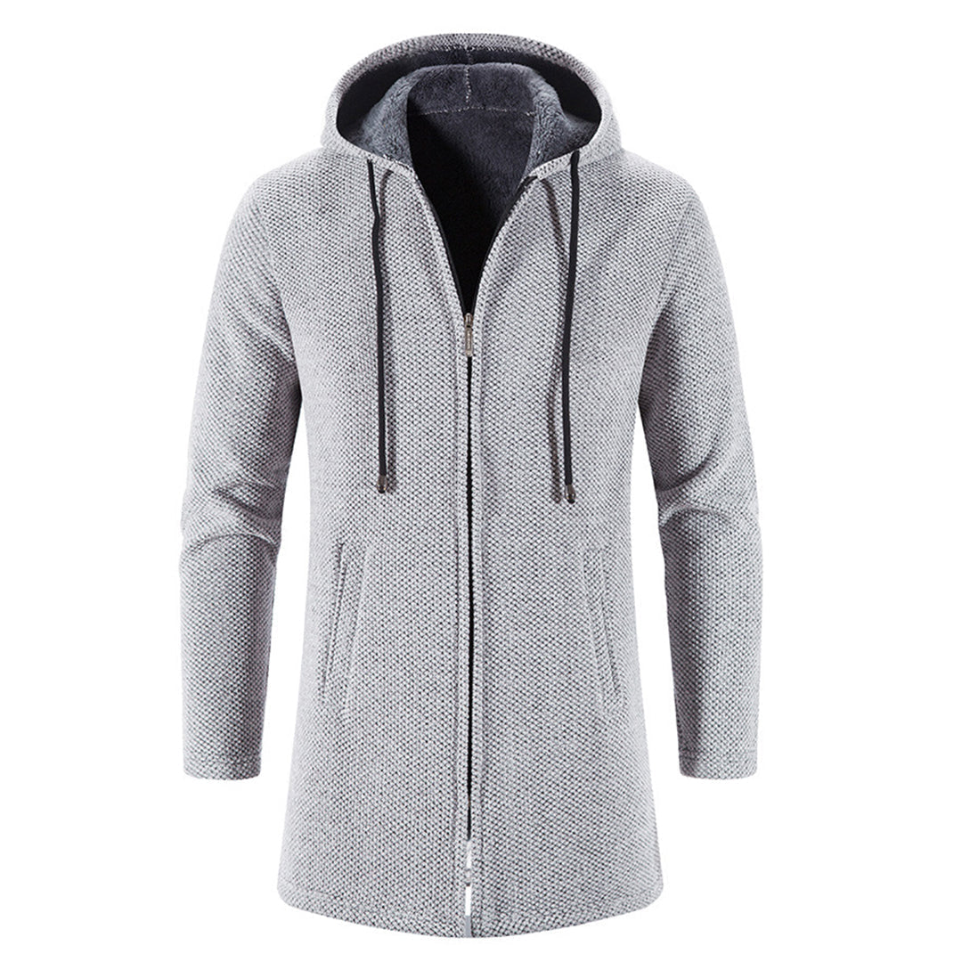 Alois | Herren Kapuzen Longline Reißverschlussjacke - Image 8