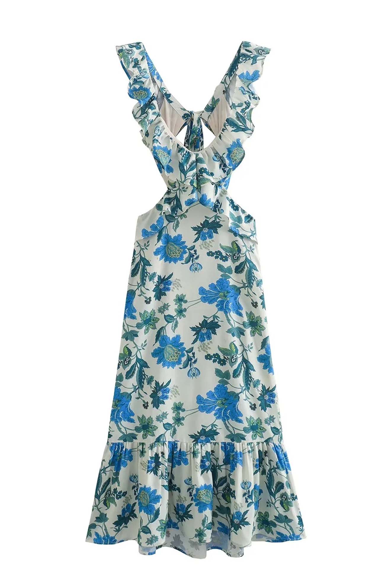 Alma hansen | Elegantes Sommer-Maxikleid mit gerafften Trägern - Image 5