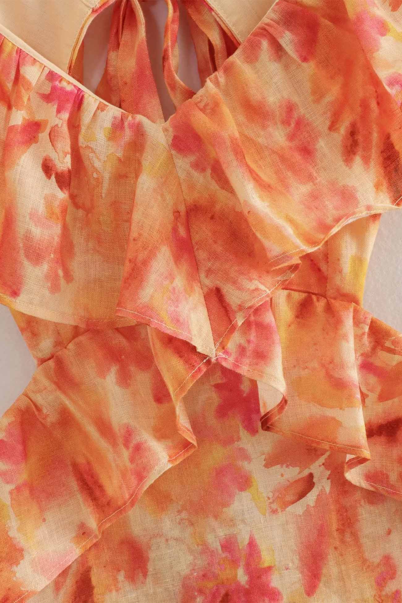 Alma hansen | Elegantes Sommer-Maxikleid mit gerafften Trägern - Image 9