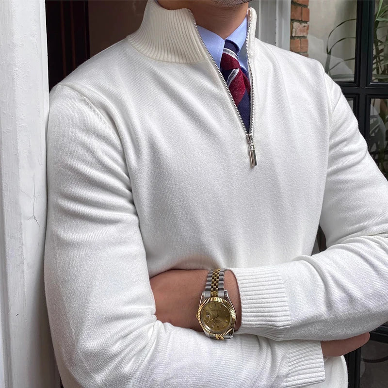 Günther | Herren Quarter Zip Langarmpullover - Image 4