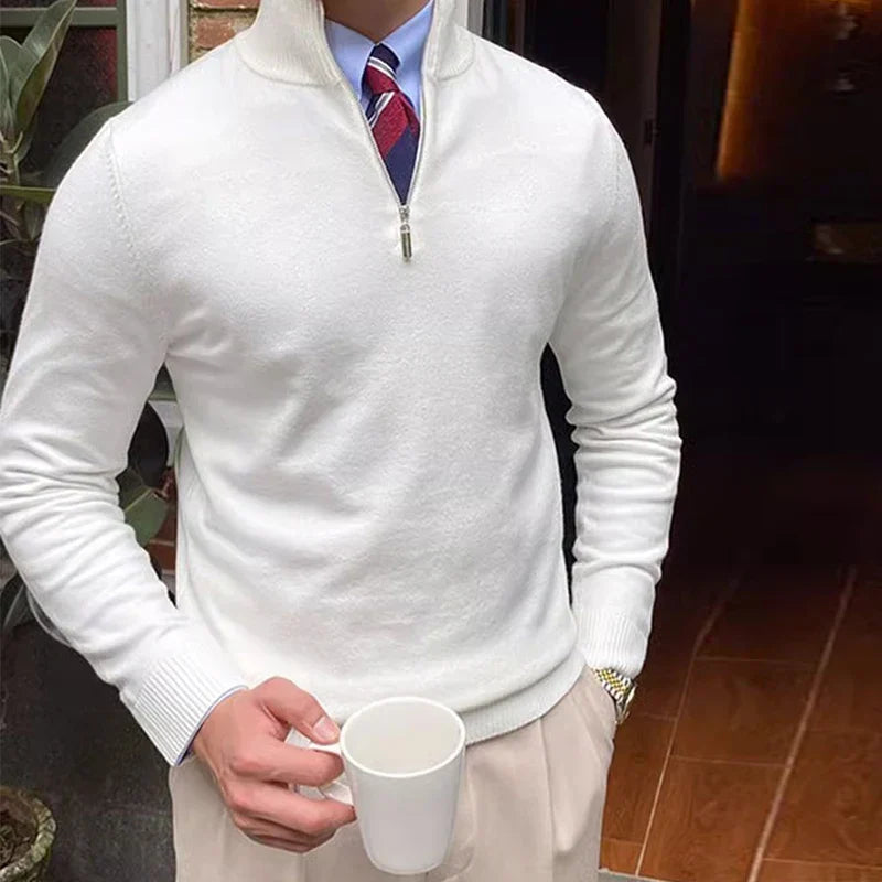 Günther | Herren Quarter Zip Langarmpullover - Image 3