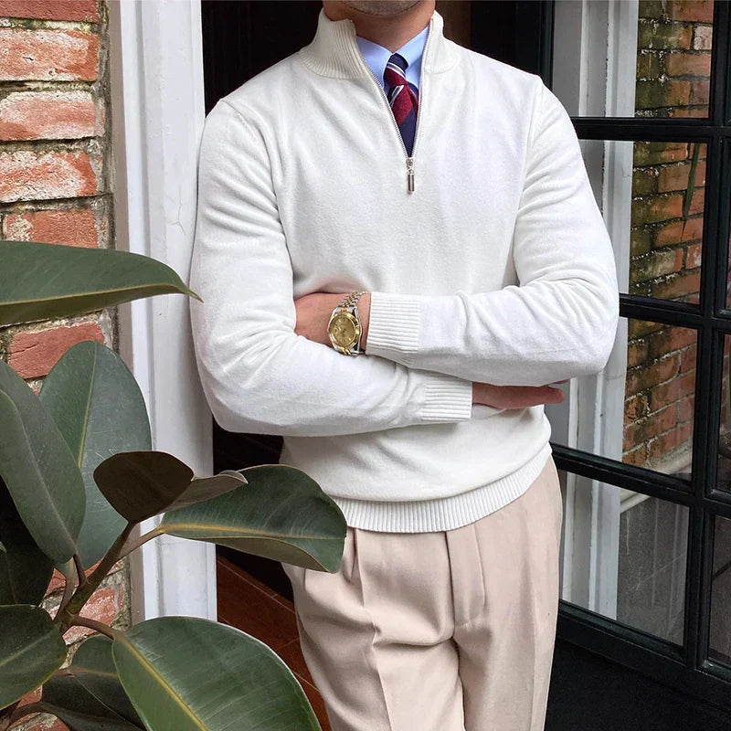 Günther | Herren Quarter Zip Langarmpullover - Image 5