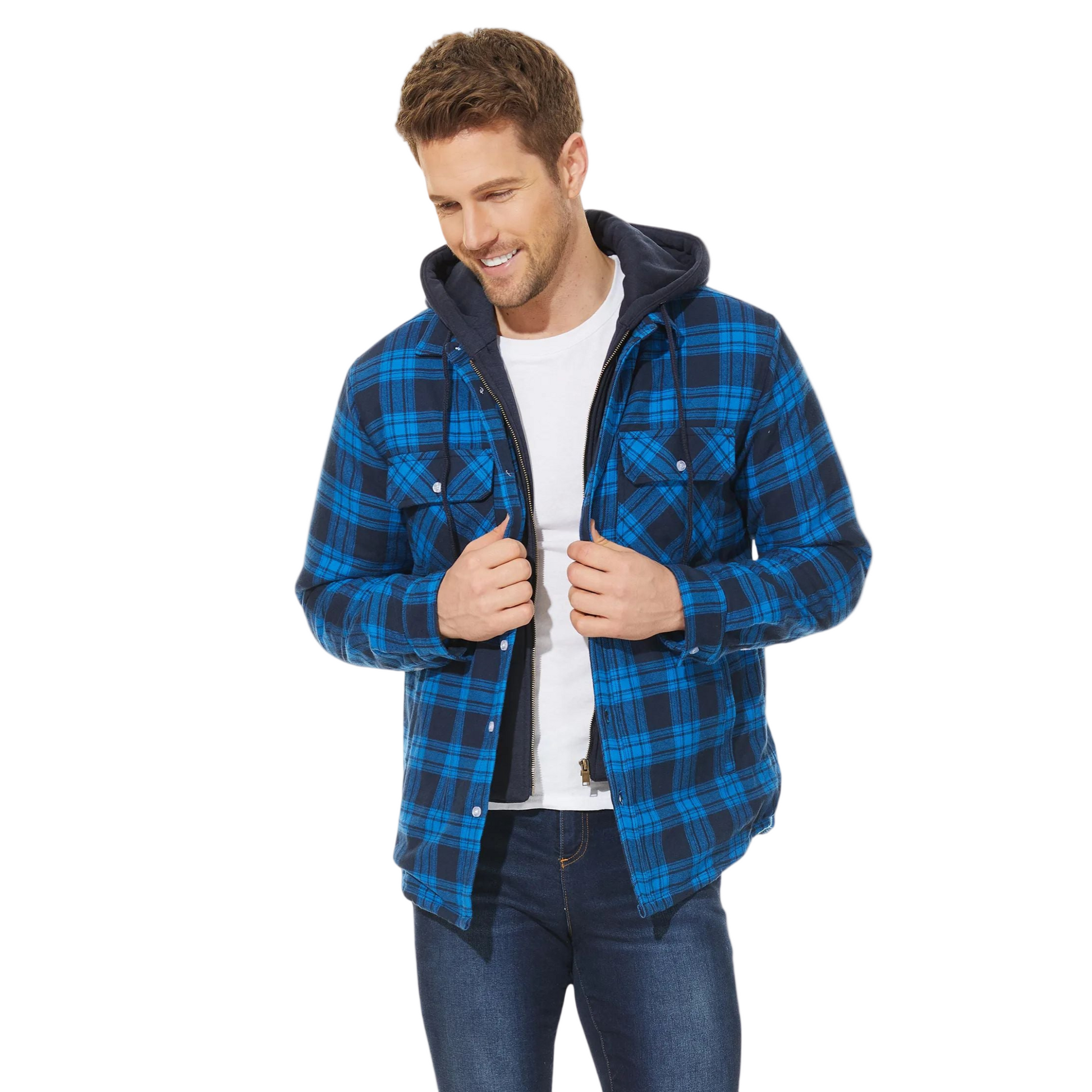 Jakob | Herren Flanelljacke mit Kapuze - Image 1