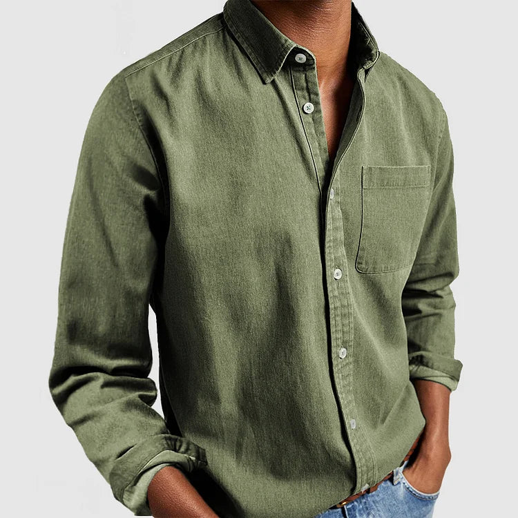 Lambert | Herren Langarm Button-Down Freizeit Hemd - Image 7