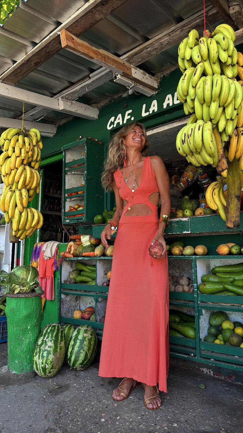Astrid | Boho Tie-Dye Maxi Dress Ensemble - Image 2