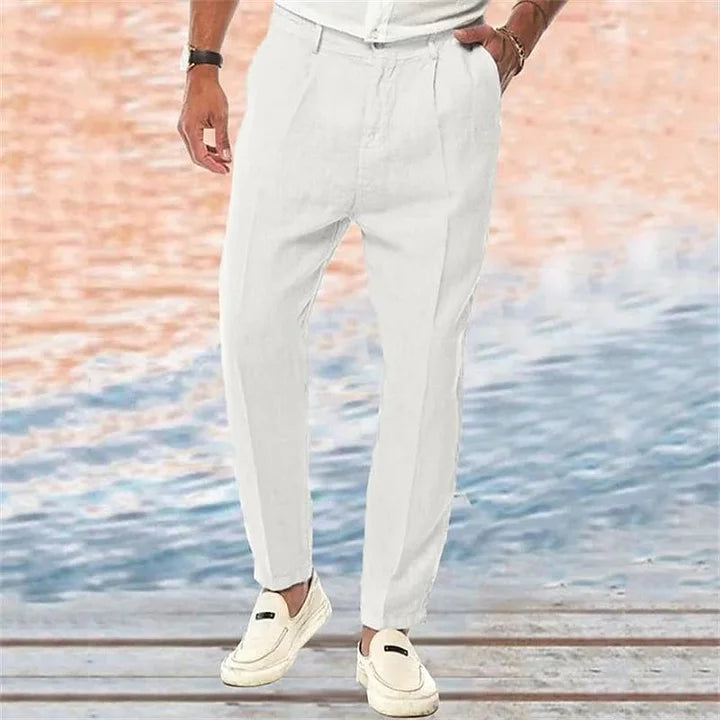 Axel | Stilvolle Sommerhosen aus Leinen für Männer - Image 3