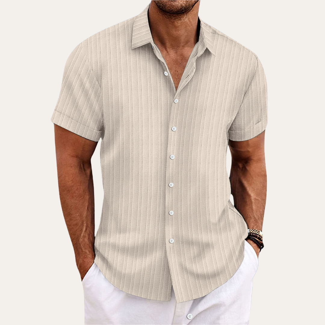 Yannick | Herren Kurzarmhemd Baumwolle - Stilvolles und Bequemes Design - Image 1
