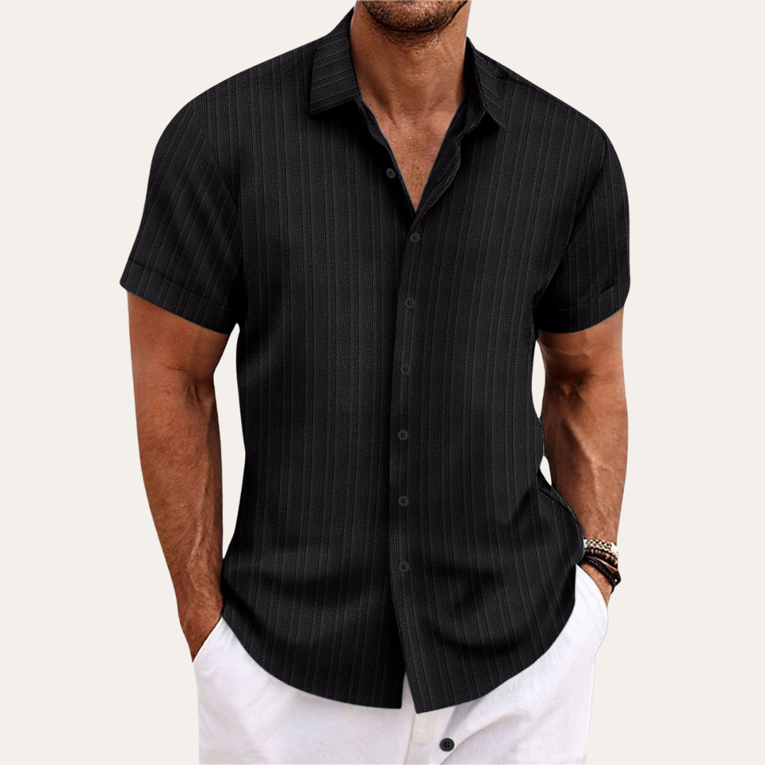 Yannick | Herren Kurzarmhemd Baumwolle - Stilvolles und Bequemes Design - Image 2