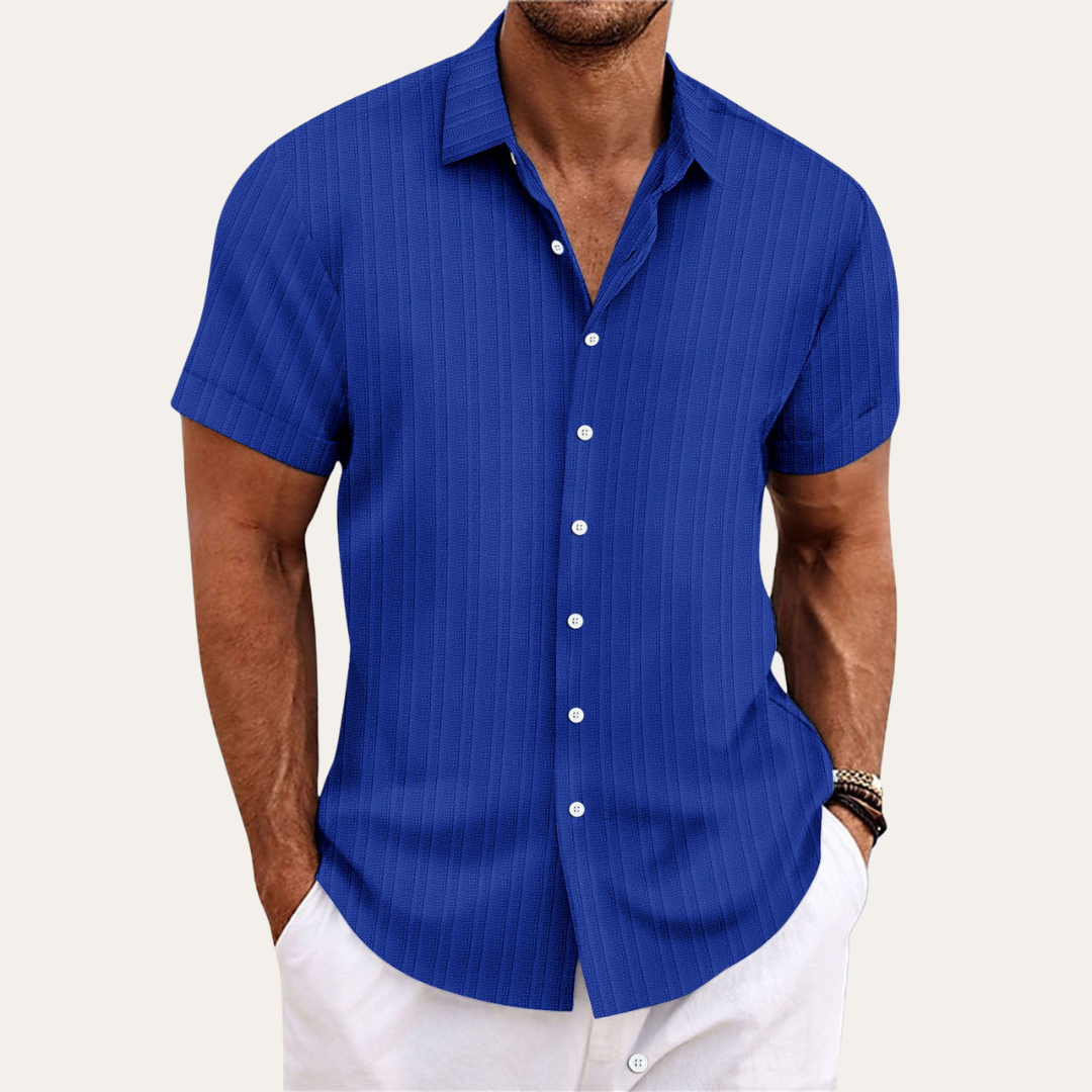 Yannick | Herren Kurzarmhemd Baumwolle - Stilvolles und Bequemes Design - Image 3