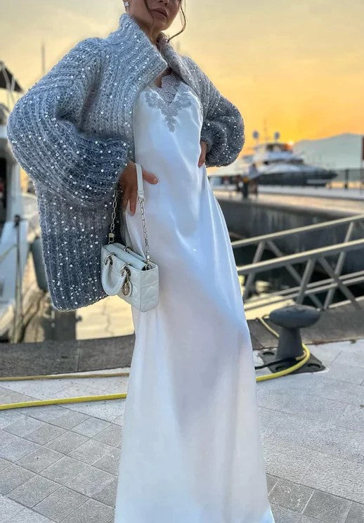 Andrea | Glamouröser Glitzer-Cardigan - Image 4