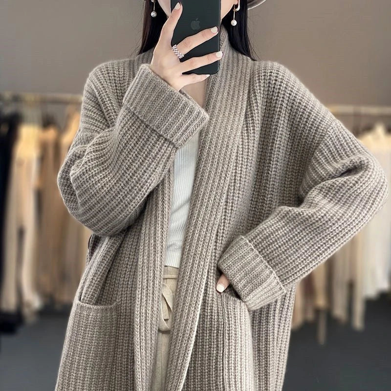 Cornelia | Lange Strickjacke für Damen
