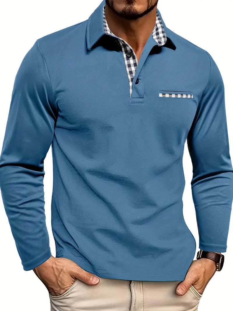 Clemens | Herren Langarm Poloshirt - Image 4
