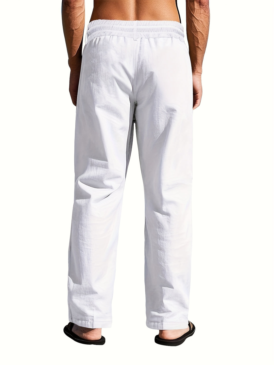 Richard | Stilvolle bequeme Leinenhosen mit Kordelzug für Männer - Image 7