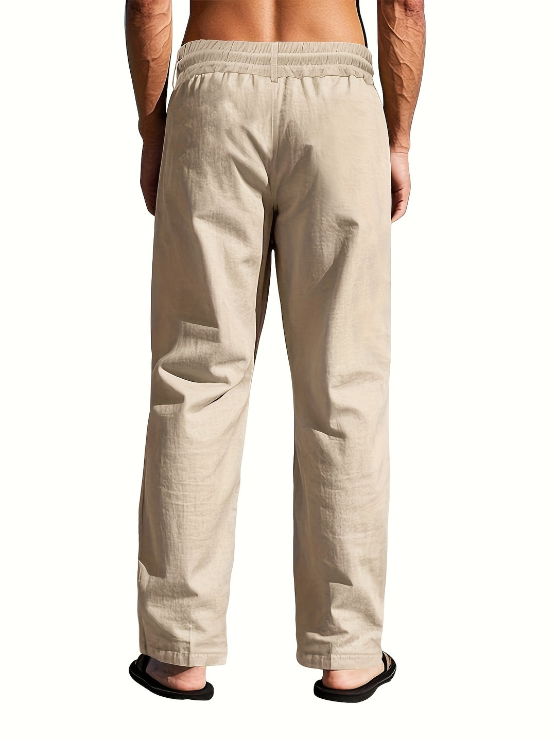 Richard | Stilvolle bequeme Leinenhosen mit Kordelzug für Männer - Image 6