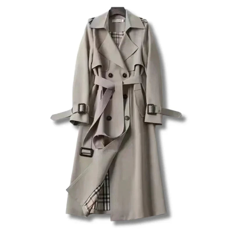 Justine | Damen Trenchcoat mit Gürtel - Image 8