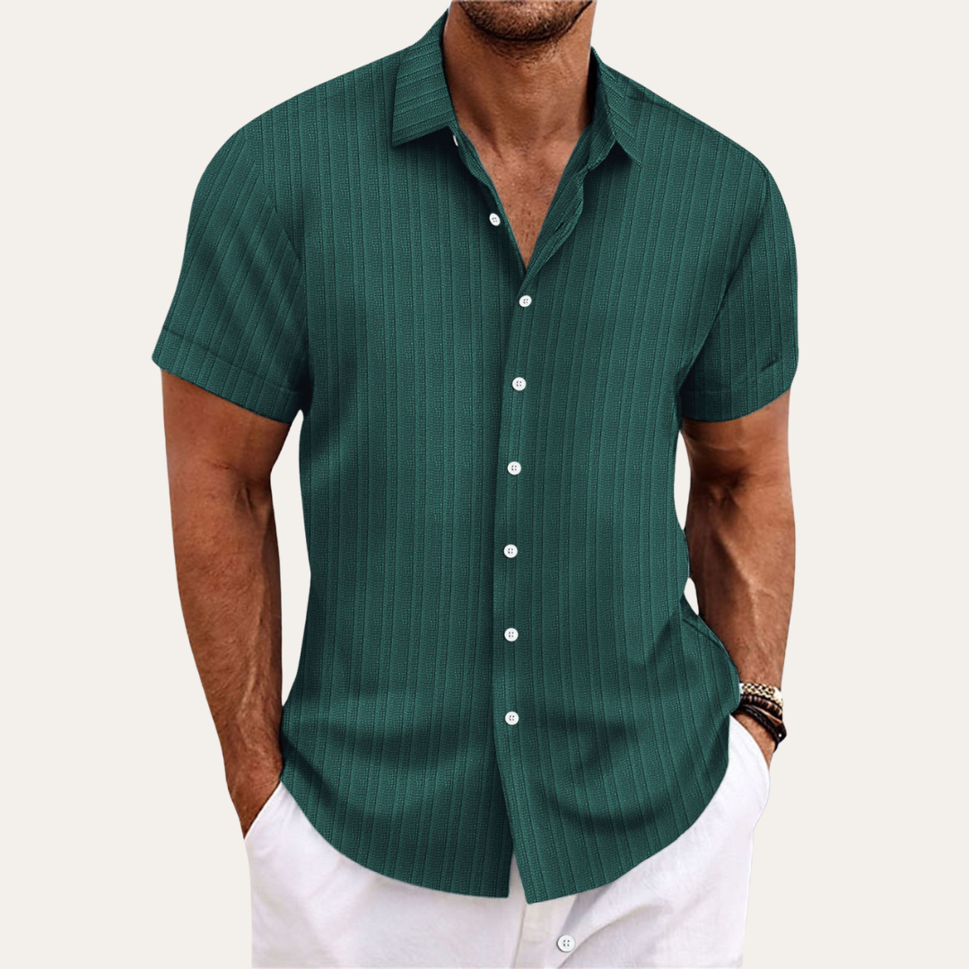 Yannick | Herren Kurzarmhemd Baumwolle - Stilvolles und Bequemes Design - Image 4