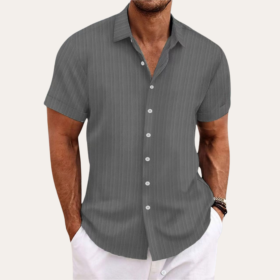 Yannick | Herren Kurzarmhemd Baumwolle - Stilvolles und Bequemes Design - Image 5