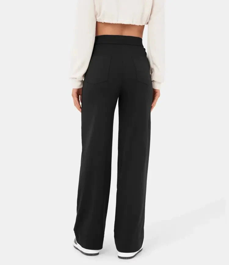 Tatjana | Hose mit hoher Taille und entspannter Passform mit Knopfleiste - Image 11