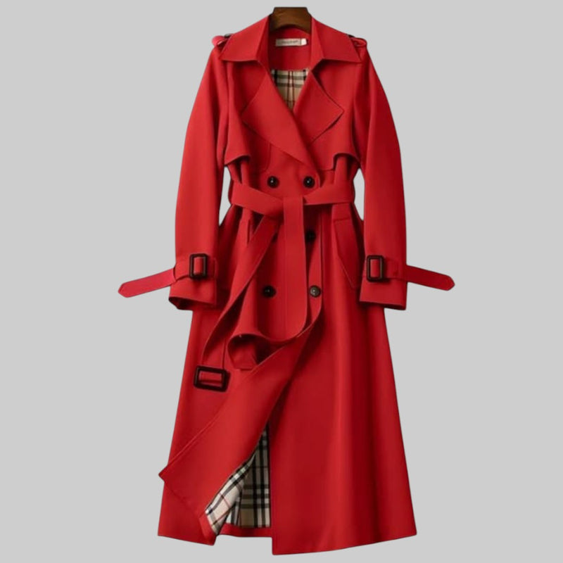 Justine | Damen Trenchcoat mit Gürtel - Image 10