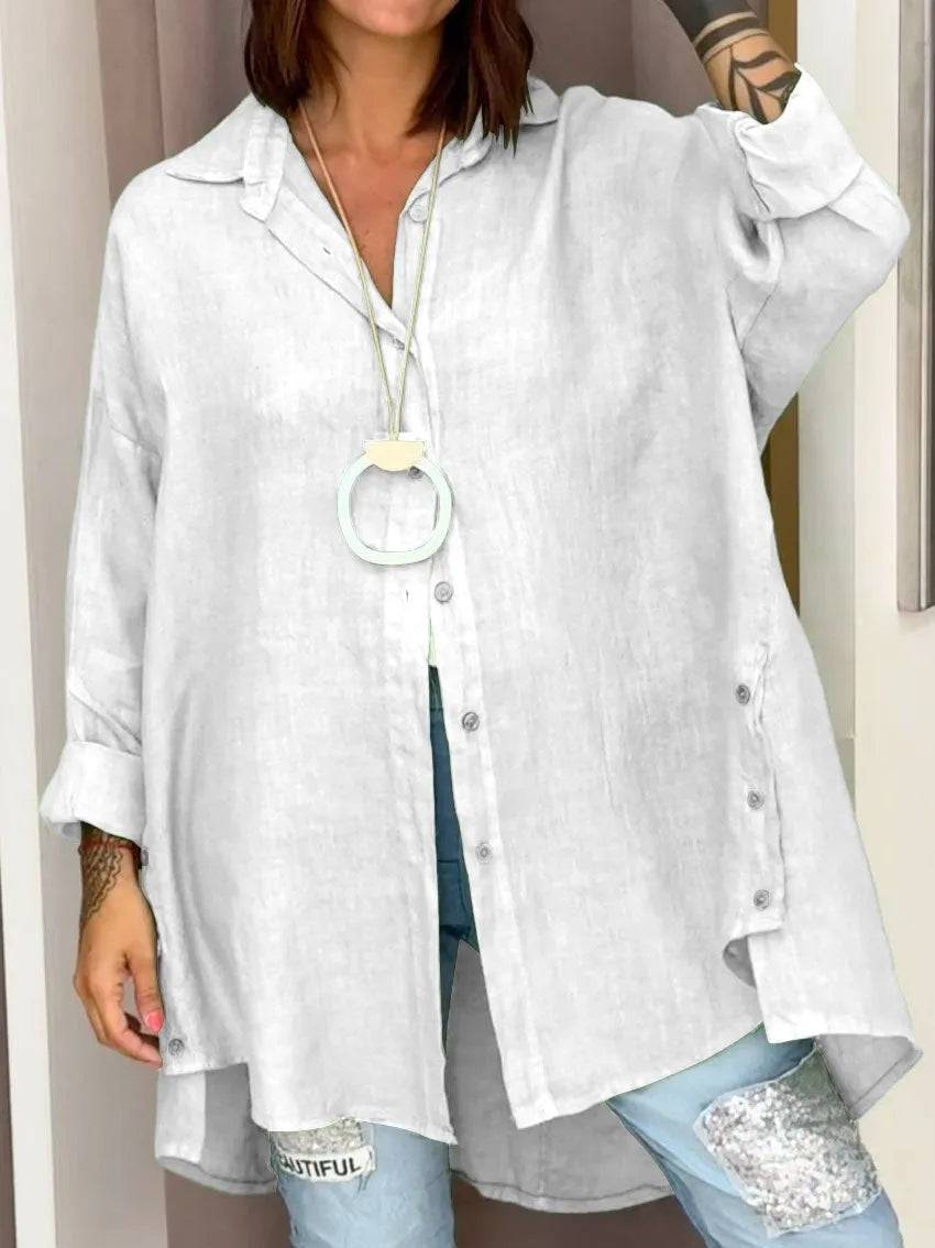 Anika | Mühelos locker sitzendes Hemd mit Knopfleiste für alltägliche Eleganz - Image 1