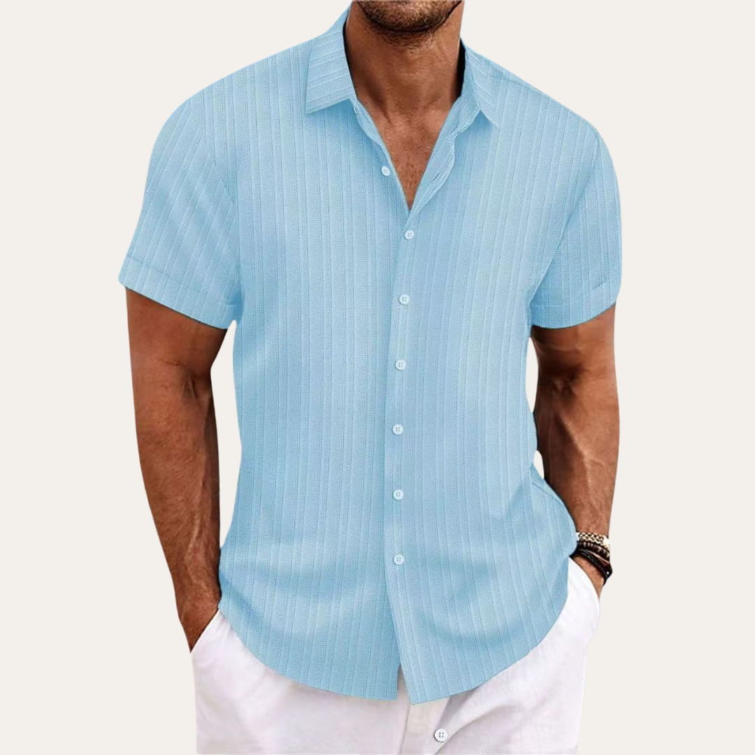 Yannick | Herren Kurzarmhemd Baumwolle - Stilvolles und Bequemes Design - Image 6