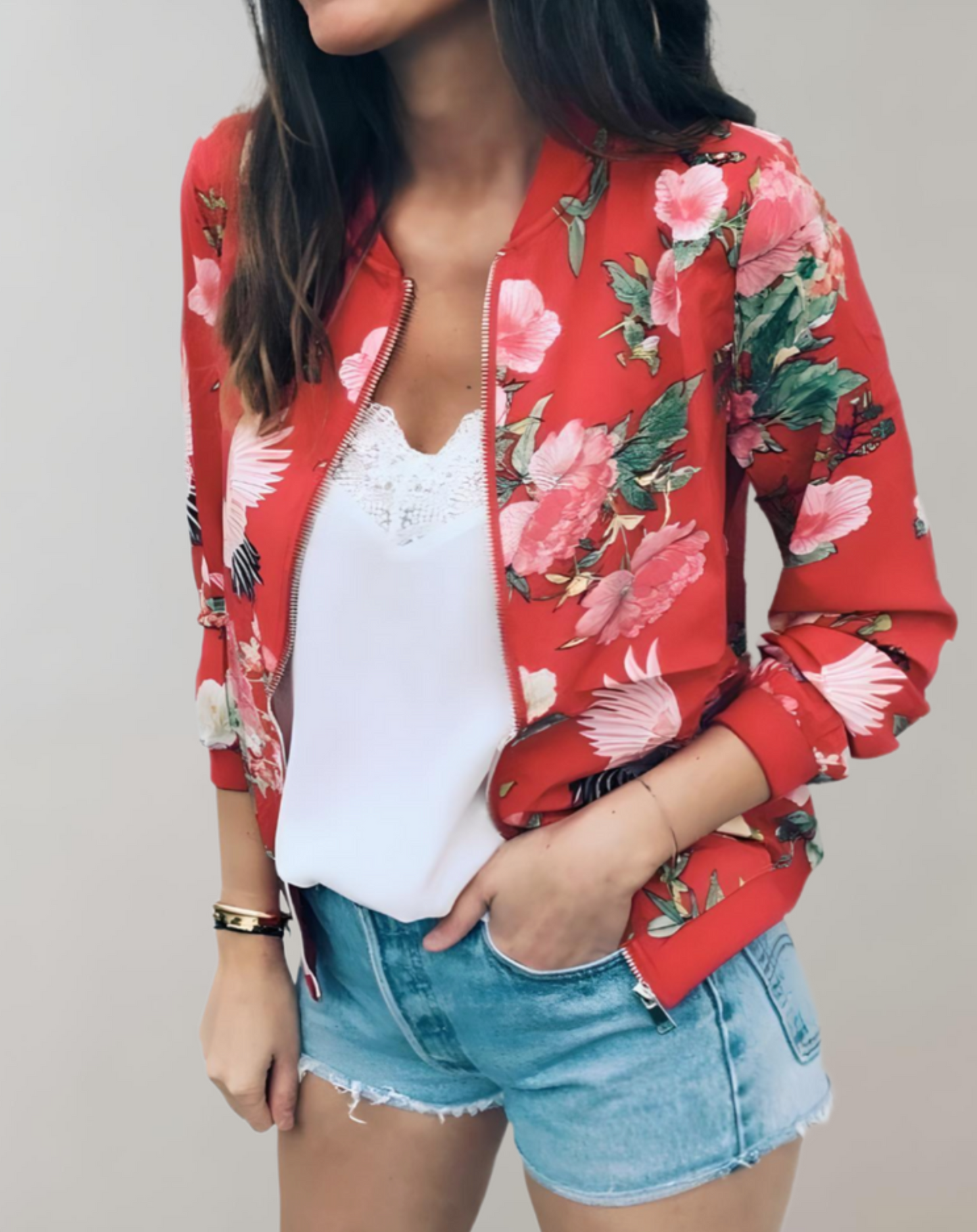 Doris | Geblümte Bomberjacke für Damen - Stylisch & bequem - Image 4