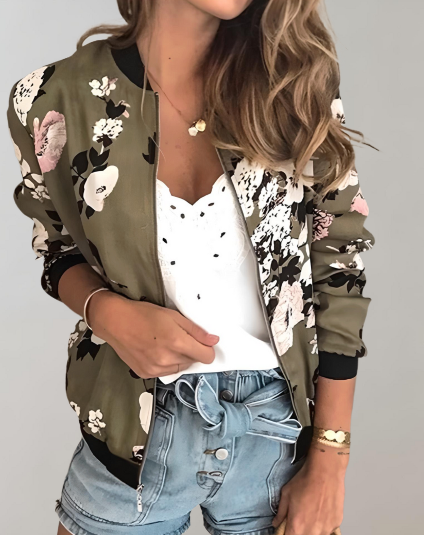 Doris | Geblümte Bomberjacke für Damen - Stylisch & bequem - Image 3